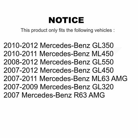 Kugel Front Wheel Bearing Pair For Mercedes-Benz GL450 GL550 GL350 GL320 ML63 AMG ML450 R63 K70-100535